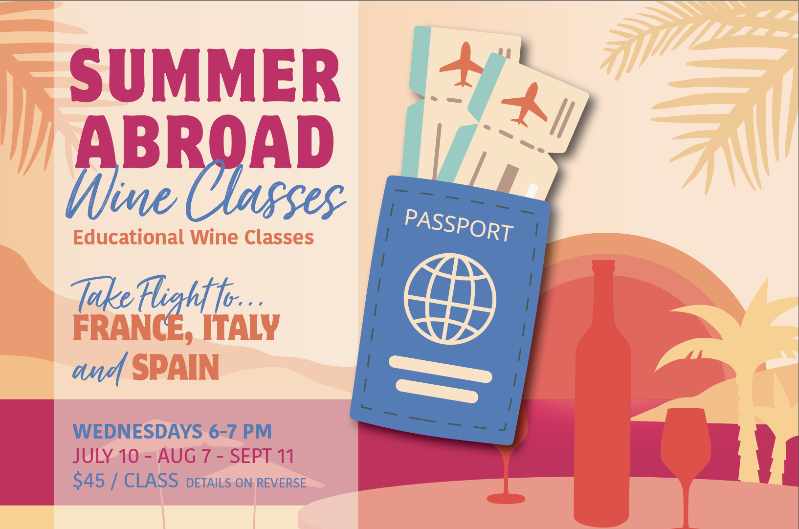Summer Abroad Wine Classes Promo Image